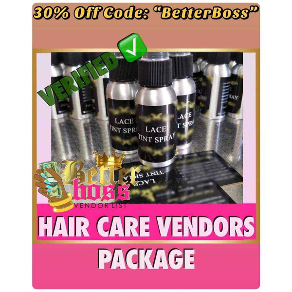 Better Boss Vendor List Hair Care Vendors